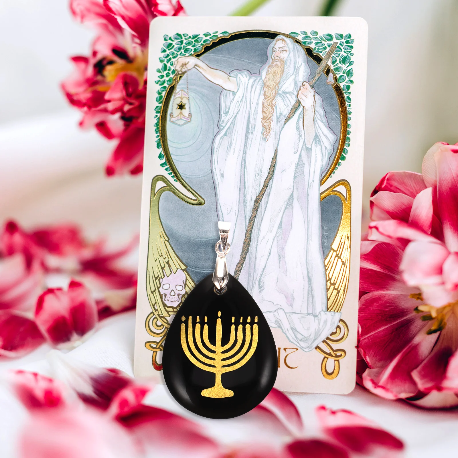 

Water Drop Obsidian Pendant Natural Stone Ornament Polished Wear-Resistant Durable Pendant Decor Diy Jewelry Desktop Statue Home