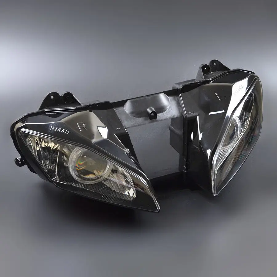 For Yamaha YZF R6 08-15 Headlamp Faros Led Moto Farol Motorcycle Custom HID Projector Headlight Assembly Angel Eye LED Headlight