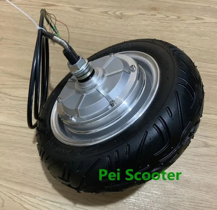 9 inch BLDC Brushless no-gear dc wheel Hub Motor with tyre for scooter motor or skateboard motor phub-76