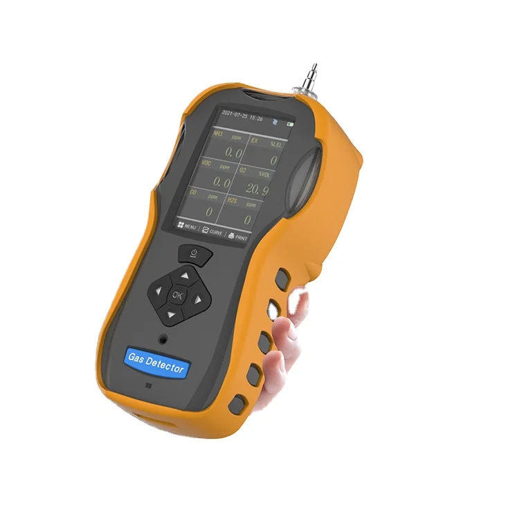 Moniteur de gaz d'argon OEM Safewill avec pompe 6 en un détecteur de gaz multi portable ES60A pour NO2 et NO