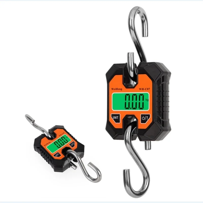 

Portable Micro Crane Scale 0.1-100KG LCD Industrial Detachable Hook Scale Agricultural Heavy Duty Hanging Weight Balance Tool