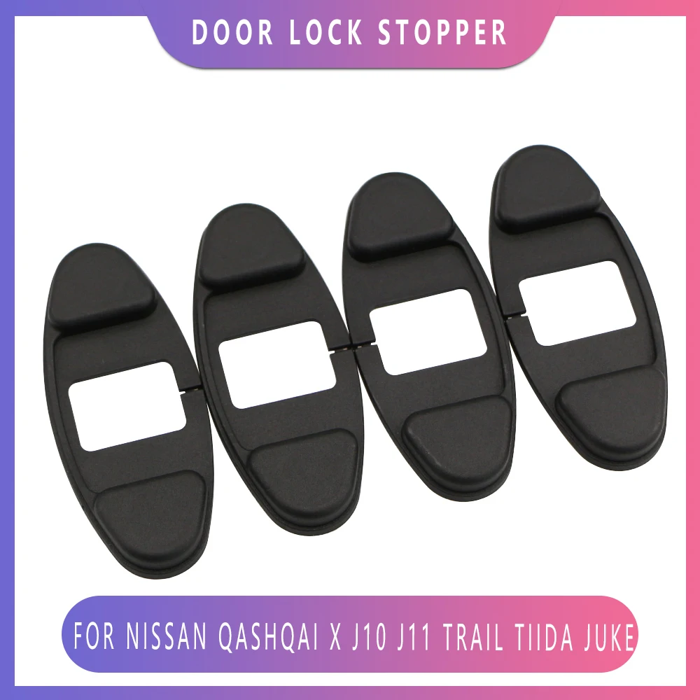 Door Lock Stopper Limiting Cover Abs Sticker Fit for Nissan Qashqai X J10 J11 Trail Tiida Juke Auto Arm Buckle Car Styling