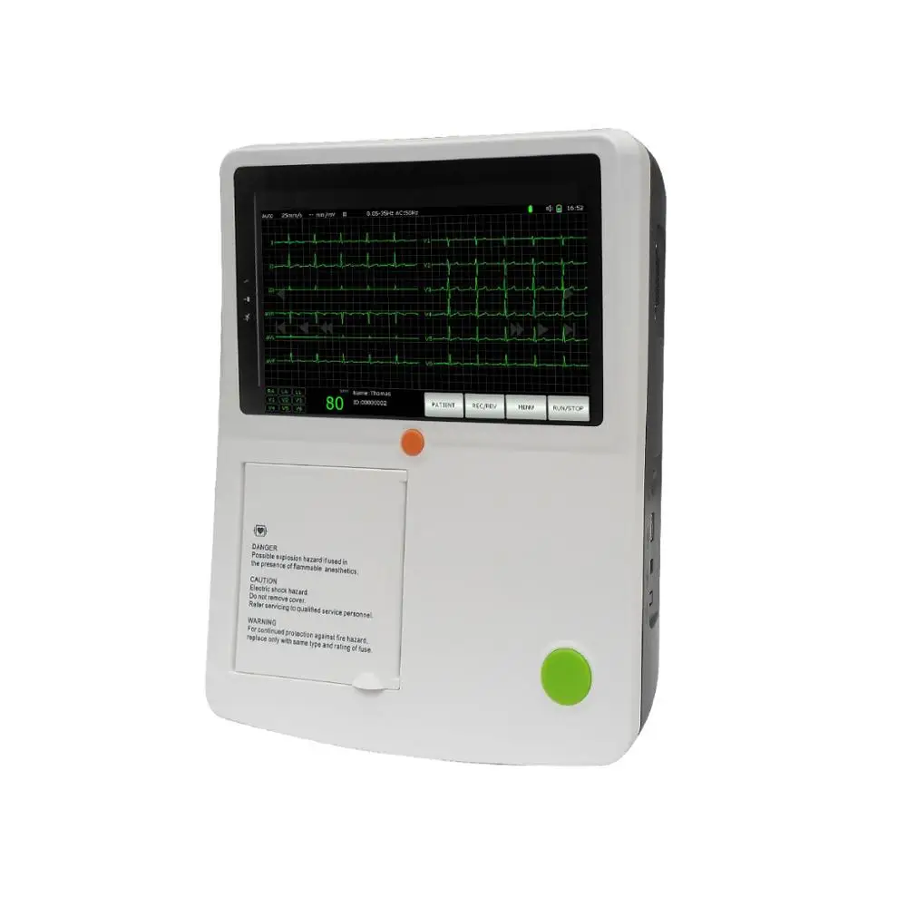 VET ECG:Meditech Portable 7inch 3 Channel Veterinary ECG Monitor Machine for Animals