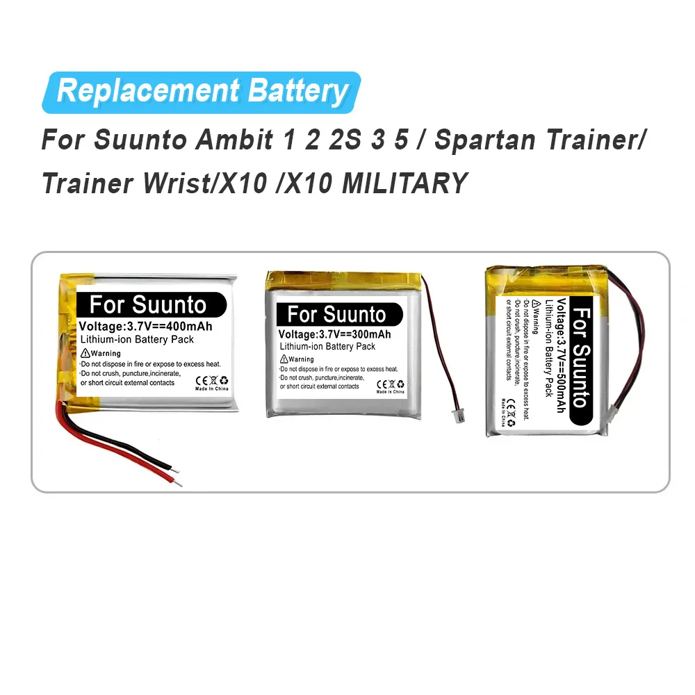 Batterie de remplacement pour montre GPS militaire Suunto Ambit 1 2 2S 3 5 Spartan Trainer poignet X10