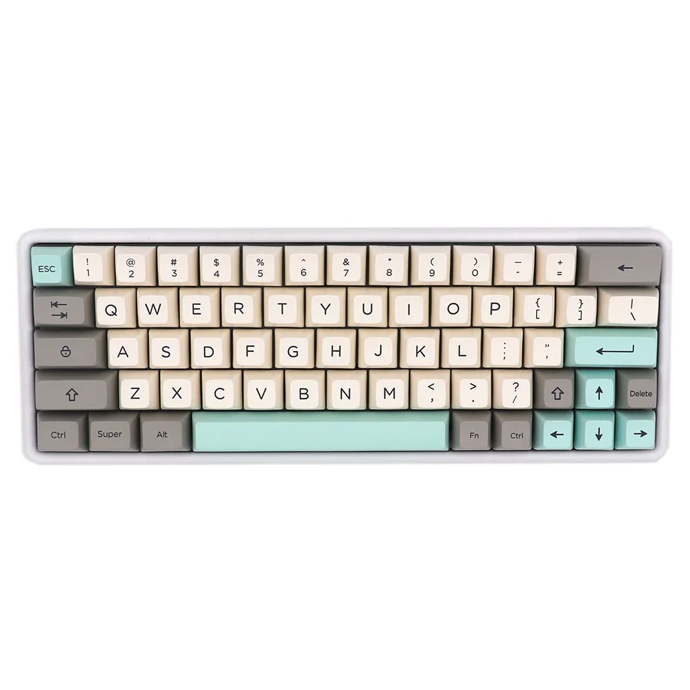 

Minimalist green color scheme Keycap SA Height PBT Sublimation Character Mechanical Keyboard GH60 68 84 104 Keycap