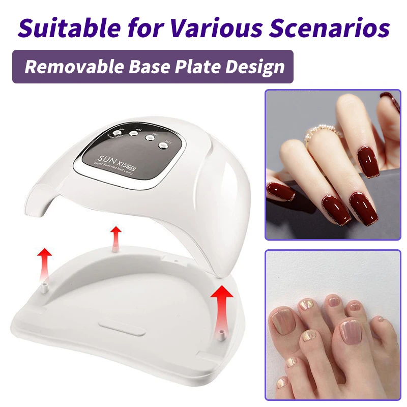 SUN X 15 MAX Nail Drying Lamp 66 LEDs UV LED Nail Dryer Manicure Machine For Nails Gel Polish Dryer With Smart Sensor Nail Salon