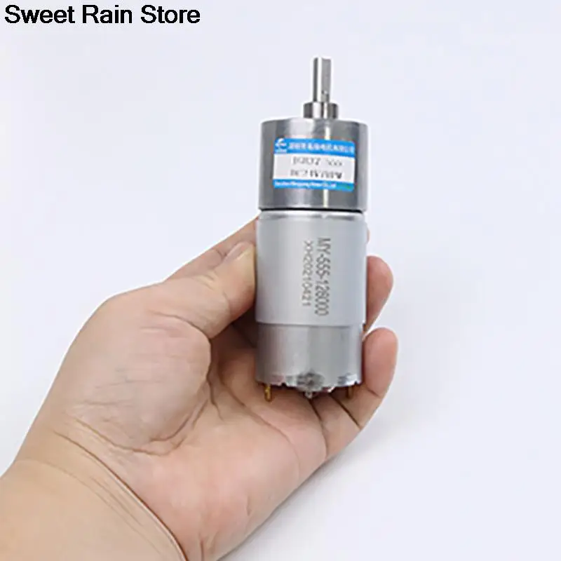 37 مللي متر تيار مستمر 12 فولت 24 فولت بنغورانغ جيجي موتور JGB37-555 Kecepatan dapat Diatur Baina CW CCW موتور Listrik Torsi Tinggi #3