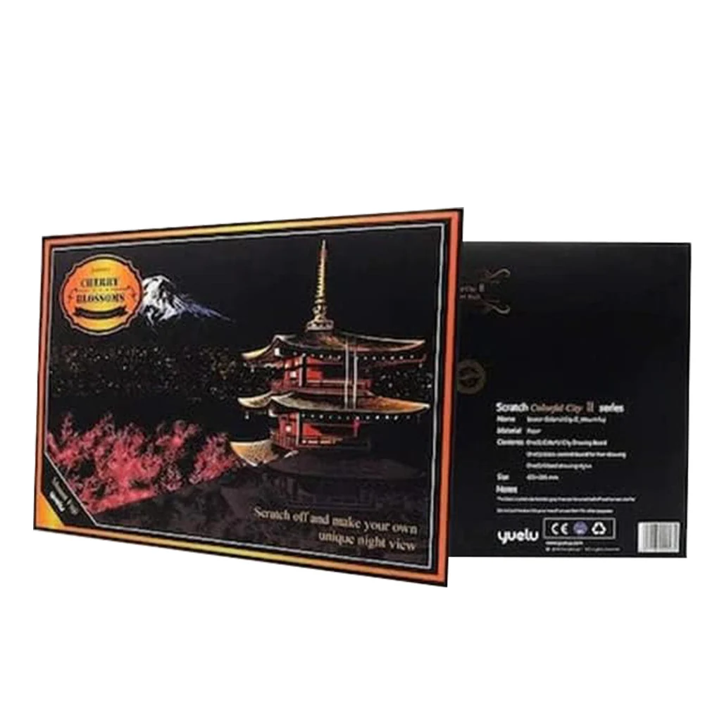 성인용 스크래치 아트지 도구 키트 포함, 스크래치 아트 페인팅 종이, DIY 야경 스크래치 보드, 친구 및 가족용 선물