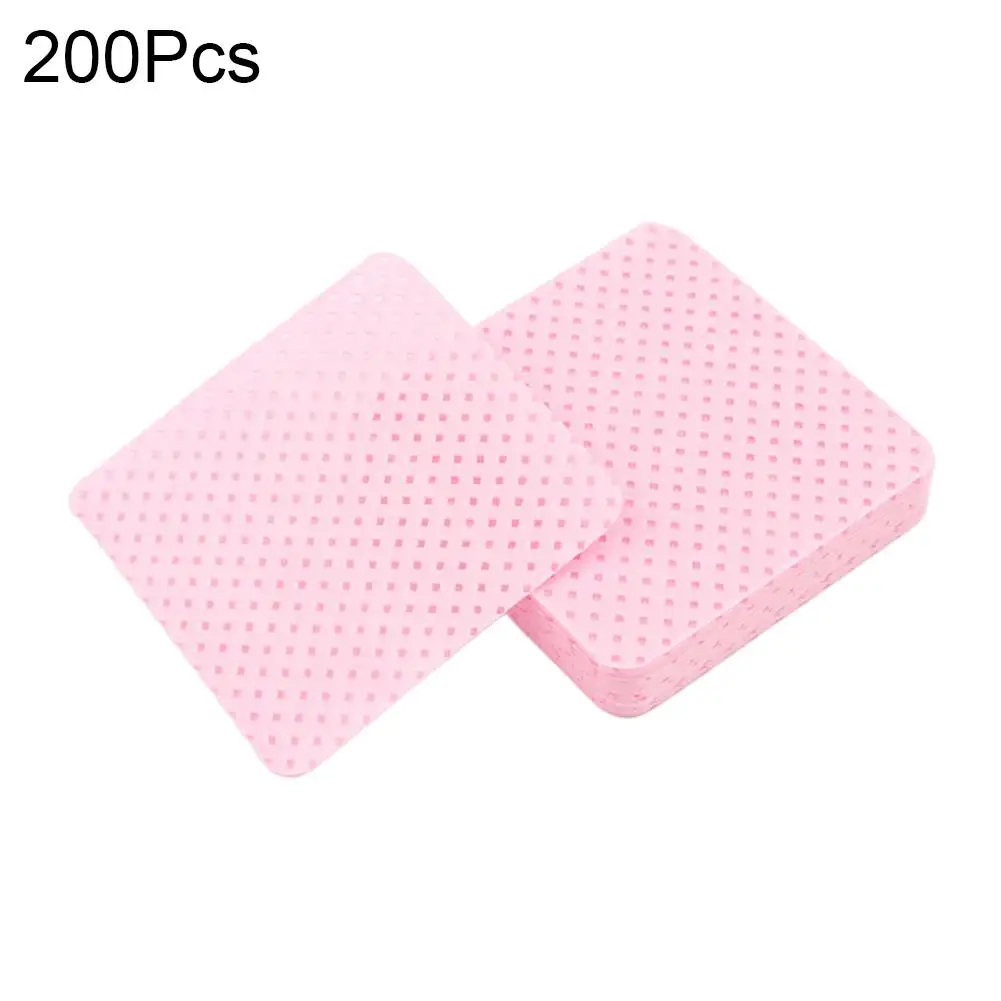 200 compresse Salviette per rimuovere lo smalto per unghie Cuscinetti per la pulizia delle unghie, Cuscinetti per unghie non tessuti per salone di bellezza per donne e ragazze