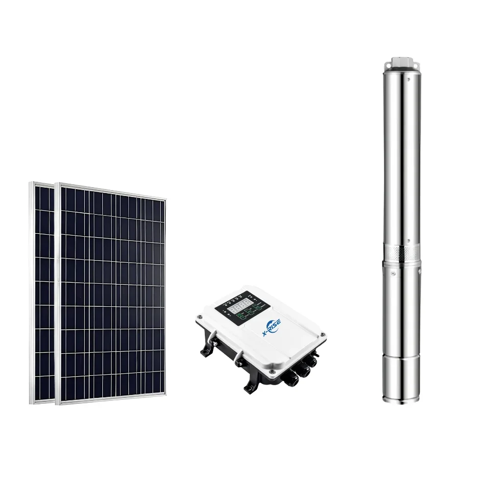 4-Inch Pure DC Hybrid Deep Well Solar Water Pumps Low Pressure Advanced Technology for Farm Orchard Irrigation