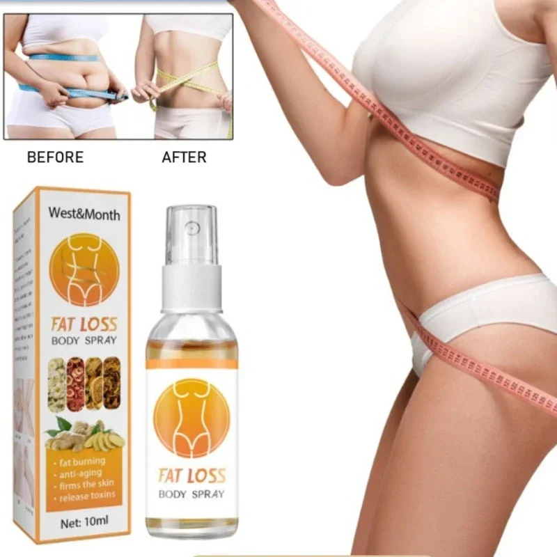 Fat Burner Spray Tightens Skin, Shows Body Curve, and Daily Lazy Slimming Care Spra Firming Cellulite Reducing Break Down Belly