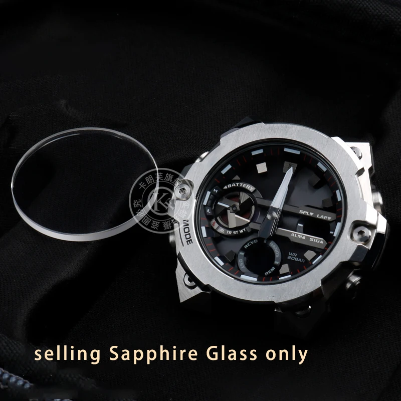 Mineral glass mirror for Casio GST-B100 GST-B400 GST-S110 GST- S130 GST- W300 watch sapphire mirror glass watch mask accessories