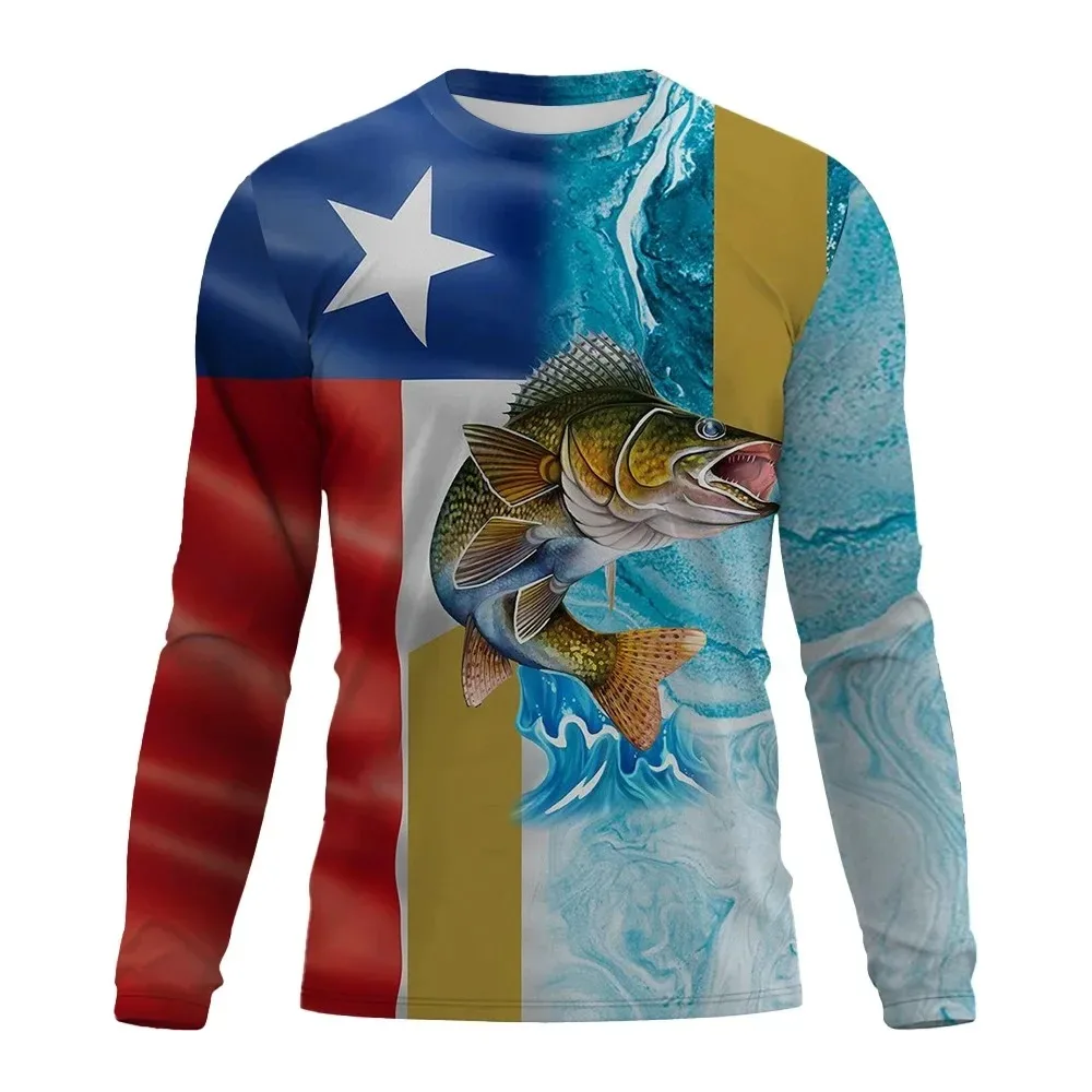 

Mens Fishing Shirt Long Sleeve T Shirt Camping Outdoor Men T Shirt Summer Professional Fishing Graphic T Shirts For Men Clothing