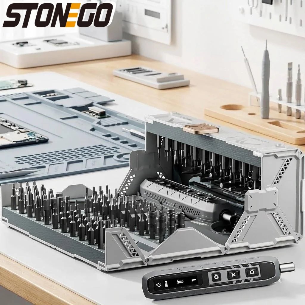 

180PCS Precision Screwdriver Set 3 Torque Modes 160 Magnetic Bits Cordless Screwdriver Repair Tool Kit