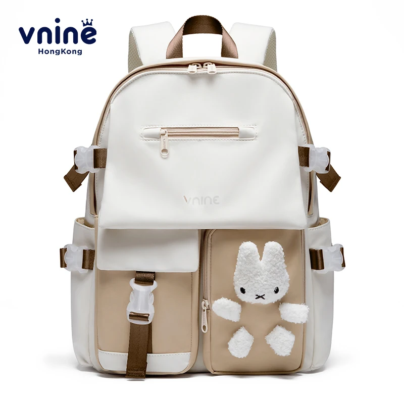 V.NINE Middle School Backpack Girls Cute School Bags Korean Style Teen Schoolbag Backpacks with Multiple Pockets 12 to 14 years