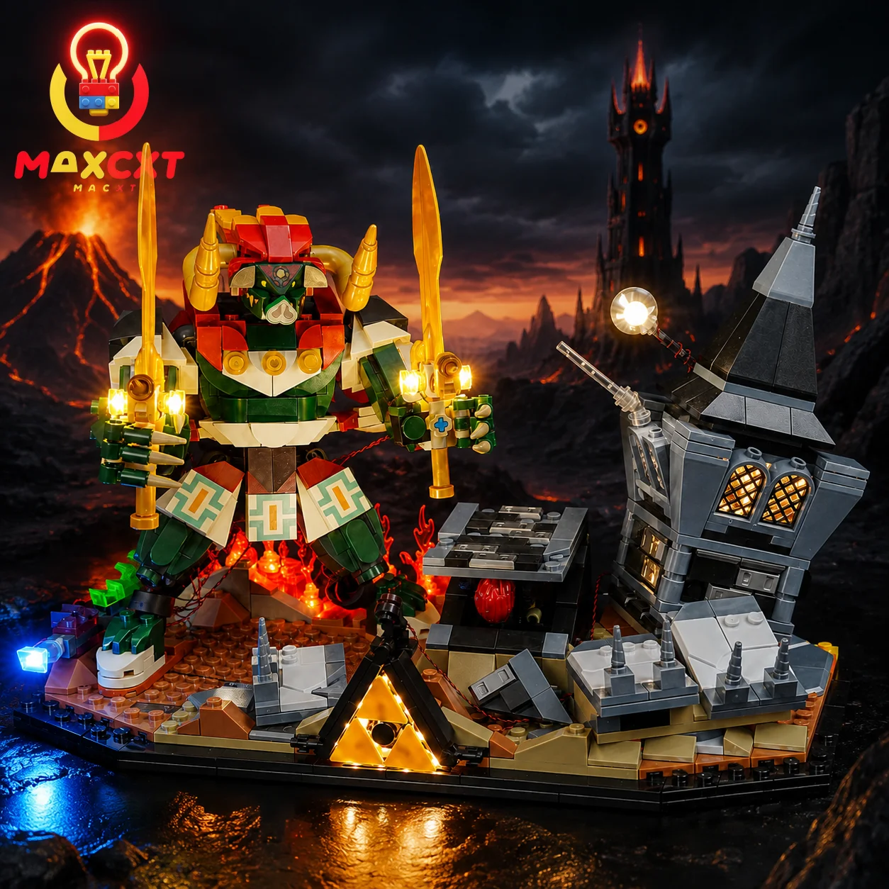 Luz LED MAXCXT para LEGO 77093 The Legend of Zelda Ocarina, lámpara decorativa DIY, no incluye juego de bloques de construcción