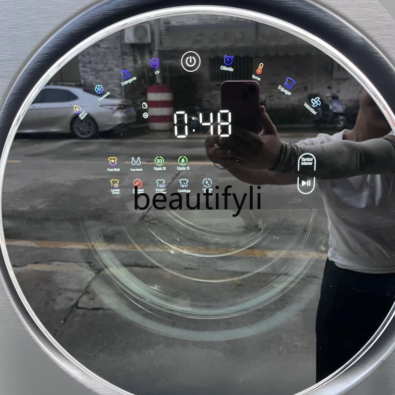 Roller elution and drying integrated household belt drying 15KG + 7KG washer + dryer