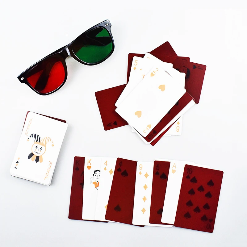 Czerwono-zielony poker antydepresyjny narzędzie do treningu amblyopii i strabizmu