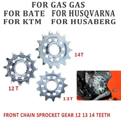 For KTM SX SXF XC XCF XCW EXC MXC GASGAS EC MC BETA RR RX RS HUSABERG HUSQVARNA FE TE TX FX Front Sprocket Tooth 12 13 14 Teeth