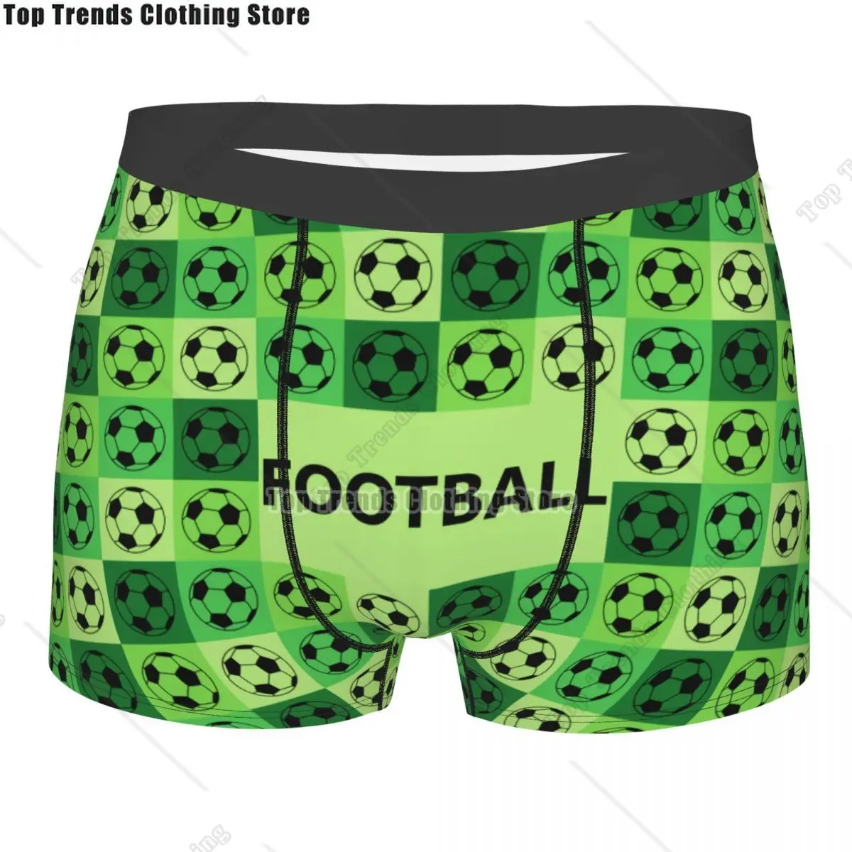 Soccer Balls Lover Football Pattern Boxers Shorts Men Sports Gift Briefs Underwear Funny Underpants