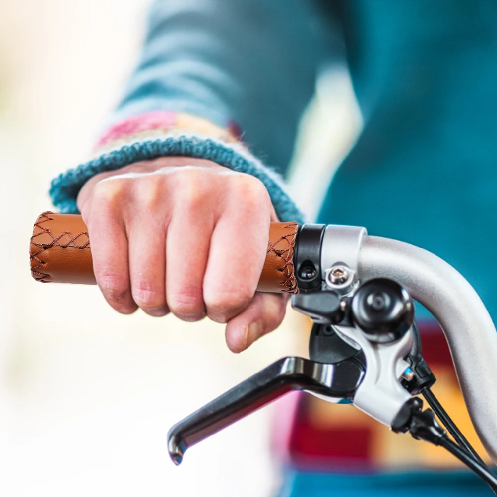 

Sponge Handle Grips Sturdy Comfortable Ergonomic Design Shock Absorbing Bike Handlebar Grips for Long Time Riding Beach