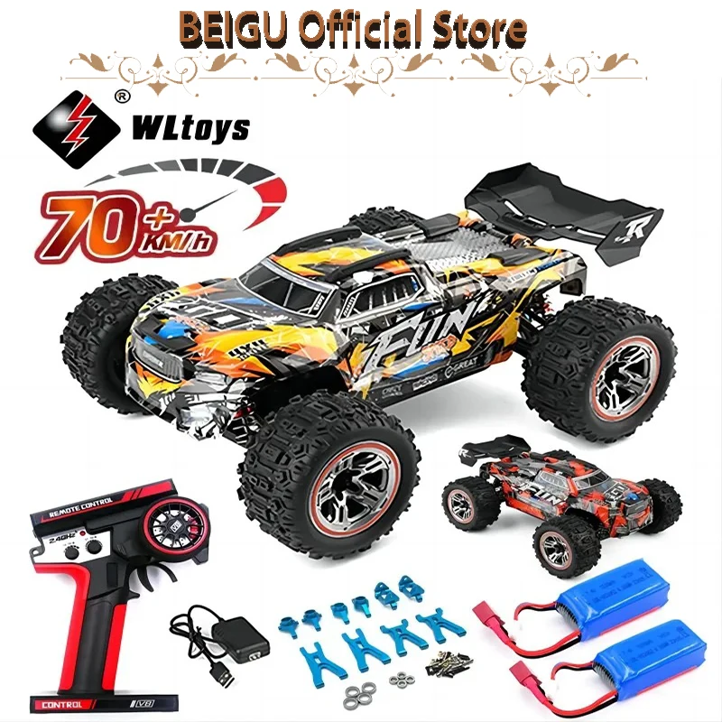 WLtoys 184008 4WD RC Car 1/18 Professional Truck 70KM/H High Speed Drift Racing Remote Control Vehicle Toys for Children Boys