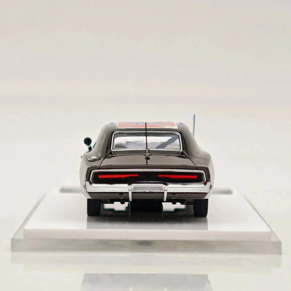 1:64 1969 Charger General Lee Limited Chrome Silver & Chrome Silver-Gray Edition Diecast Model Car Auto Gift Mini Forge view 5