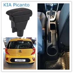 For KIA Picanto Armrest Box Central Store Content Box with Cup Holder Products Interior Car-styling Accessory
