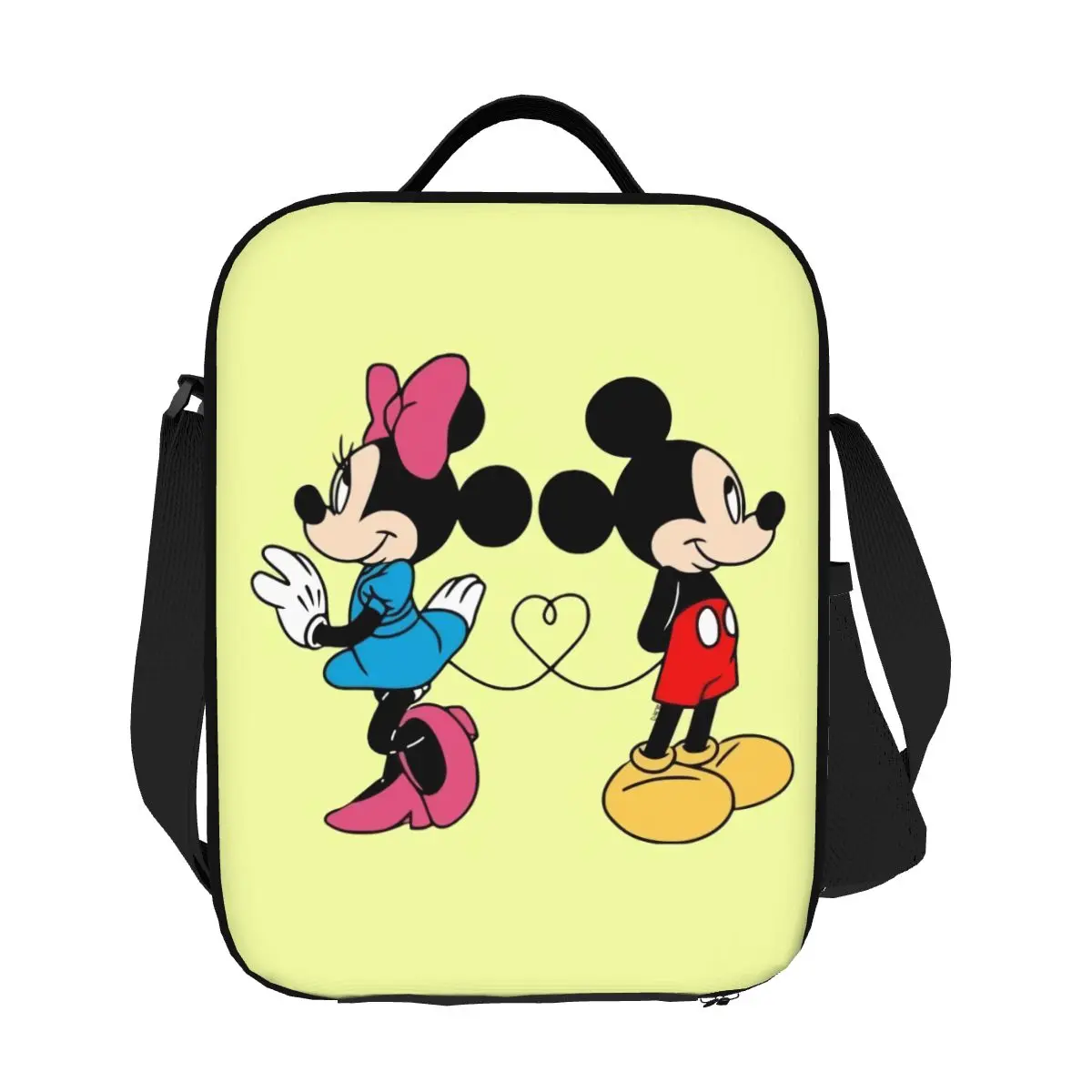 

Custom Disney Mickey Mouse Minnie Lunch Bag Women Cooler Thermal Insulated Lunch Boxes for Children School