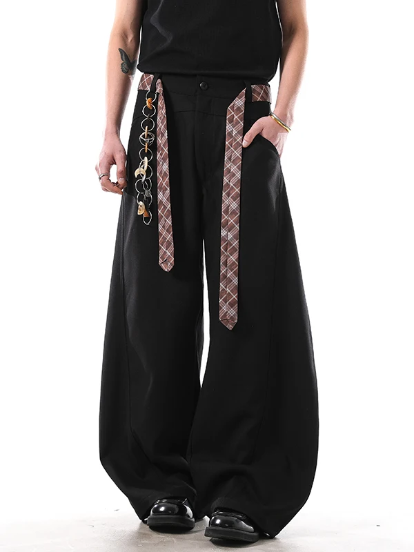 

Американские Ретро Netie Sa Design Повседневные Брюки Мужчины Женщины Широкие Брюки Свободного Крева Прямой Крой Полиэфирное Волокно Молодежные Ф...