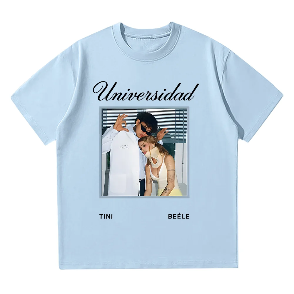 

Tini Stoessel Universidad T-shirt Tini Stoessel Merch 2025 Men Women Cotton Clothes Summer Fashion Hip Hop Crewneck Short Sleeve
