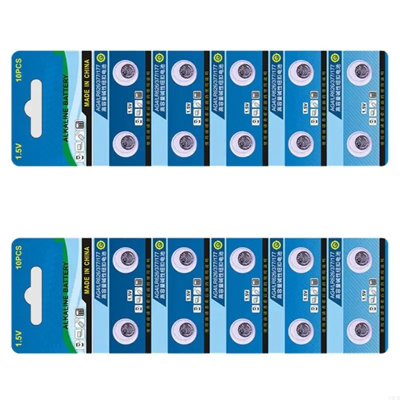 1xcb AG4/LR626/377/177 زر القلوية بطاريات خلية الخلية تسرب الحماية الطويلة الحياة