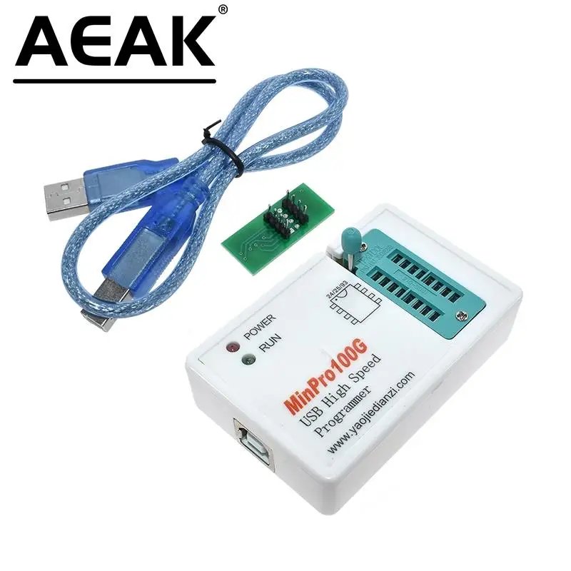 MinPro100E MinPro100G BIOS Programmer in FLASH SPI 24/25/95 Read and Write USB Memory Burner AEAK