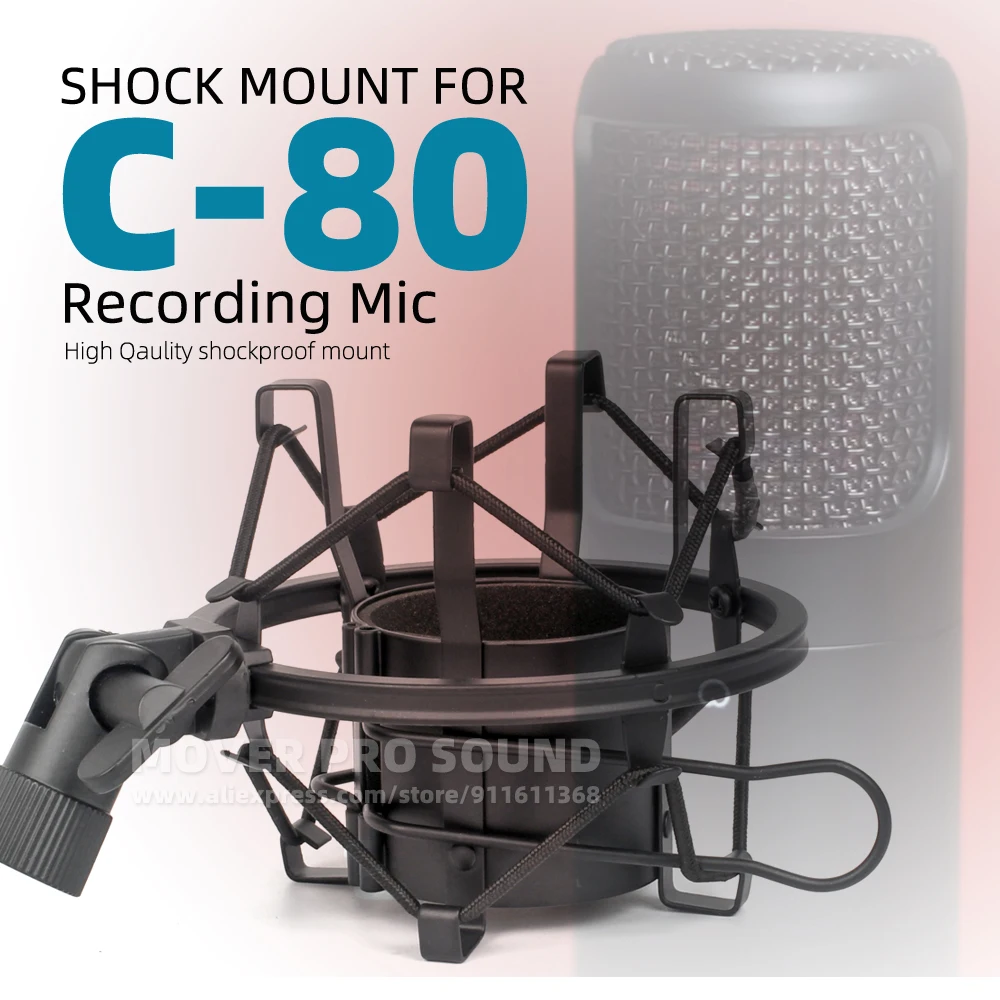 For SONY C-80 C80 C 80 Isolation Shock Mount Suspension Mic Shockproof Recording Stand Spider Microphone Holder Bracket Clip