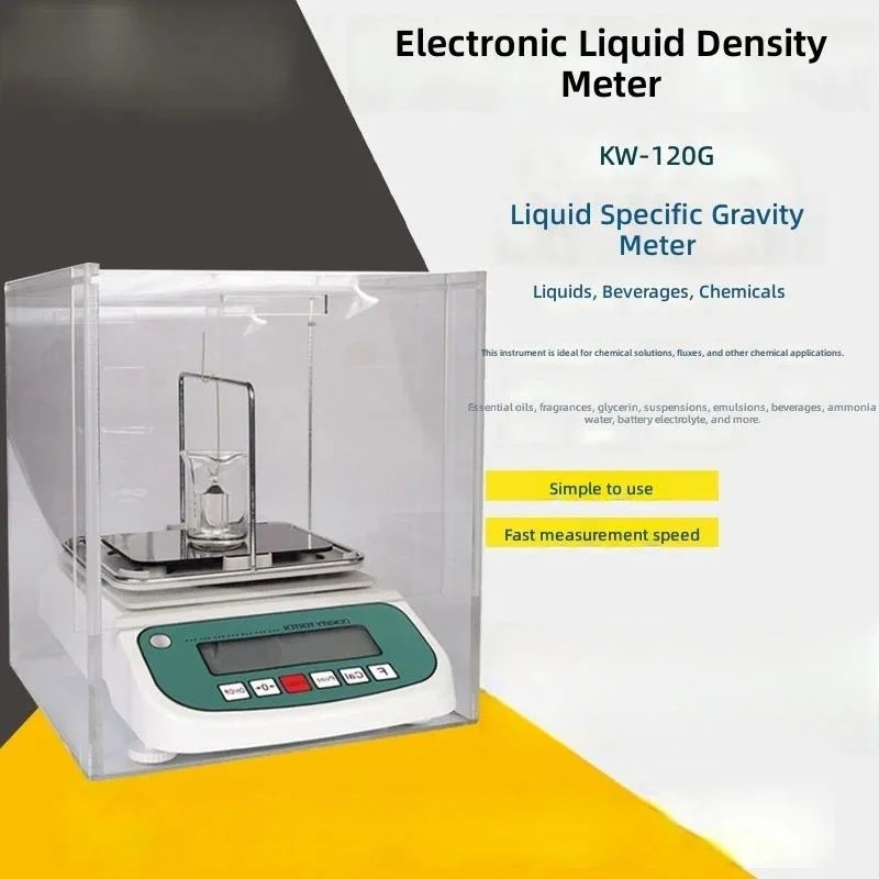 Digital Liquid Density Meter for Methanol Ethanol Hydrometer Flavor Fragrance Solution Solvent Relative Density Meter