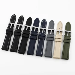 Premium Sailcloth Watch Band 18mm 19mm 20mm 21mm 22mm forOmega Blancpain Seiko Divers Handmade Stitching Quick Release Strap