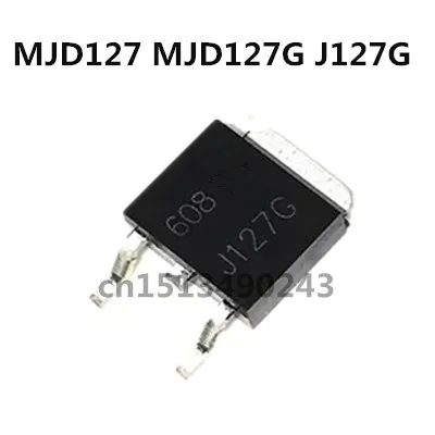 Original 5pcs/  MJD127 MJD127G J127G TO-252  8A 100V