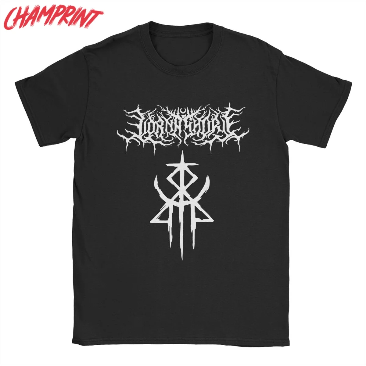 Men Lorna Shore Immortel T Shirts Pure Cotton Tops Novelty Short Sleeve Round Collar Tee Shirt Birthday Present T-Shirts