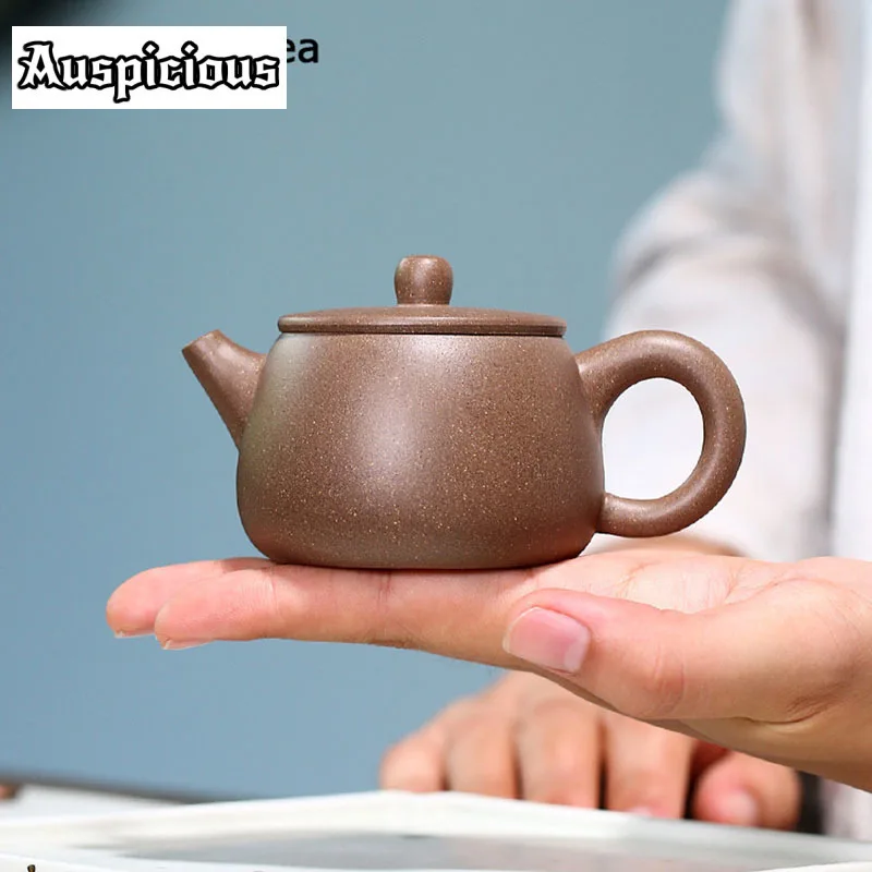 

100ml Chinese Yixing Purple Clay Teapots Ball Shaped Infuser Tea Pot Beauty Kettle Raw Ore Handmade Zisha Tea Set Customized