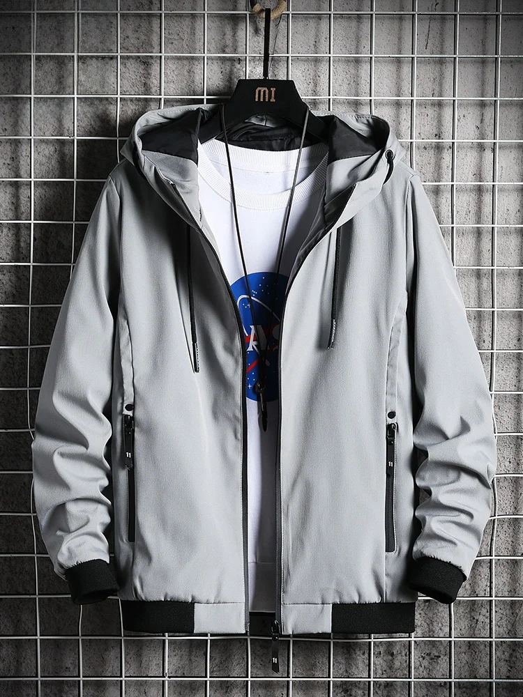 

Jeanswest Casual Jaet Men's Spring Autumn 2023 New Large Size Student Outerwear Loose Trendy Top Polyester Fiber 00%