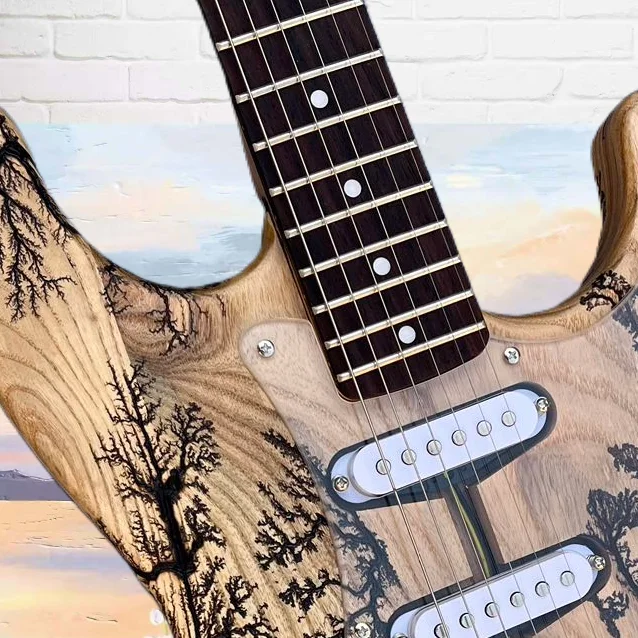 Wood grain electric guitar factory provides fast and free delivery, customizable, and high-end quality,