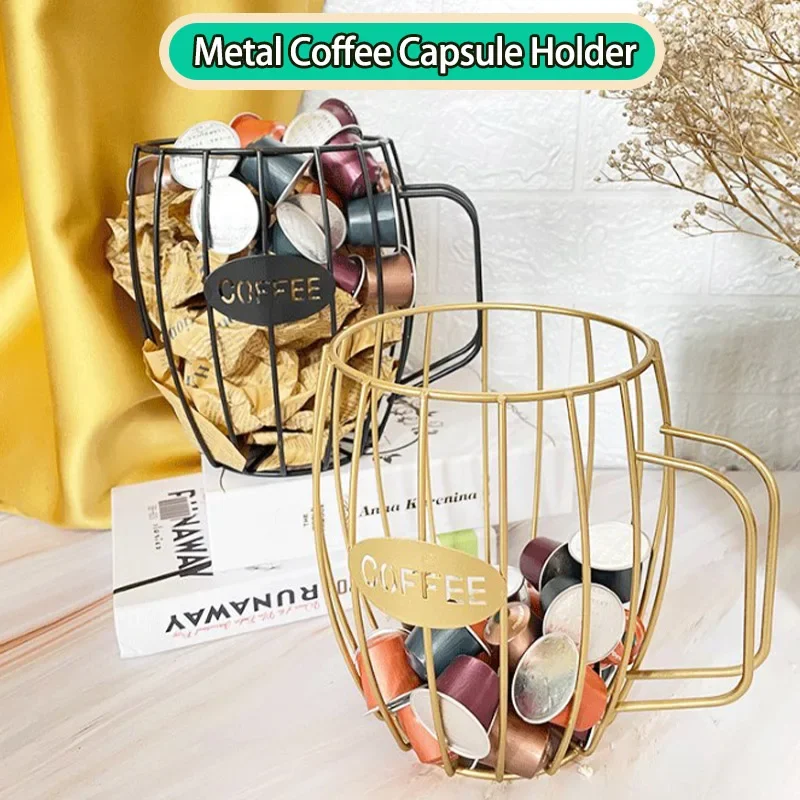 

Desktop Coffee Capsule Holder for Nespresso Accesorios Durability Coffee Pods Organizer for Home Kitchen Bar Coffeeware Teaware