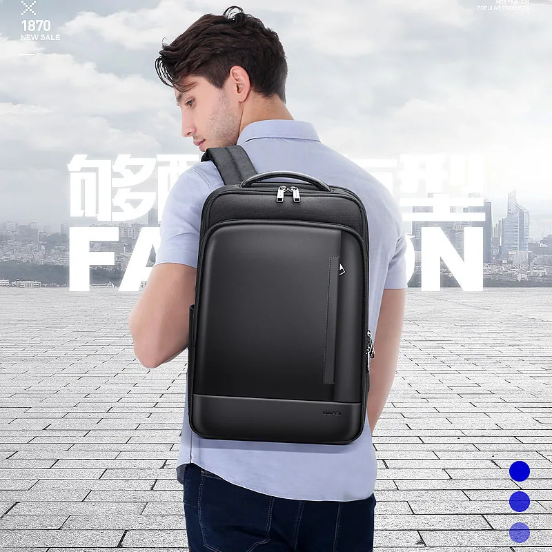 BOPAI Men Large Capacity Backpack USB Charging office Multifunction Shoulder Bag Waterproof Business 15.6 inch Laptop Bag