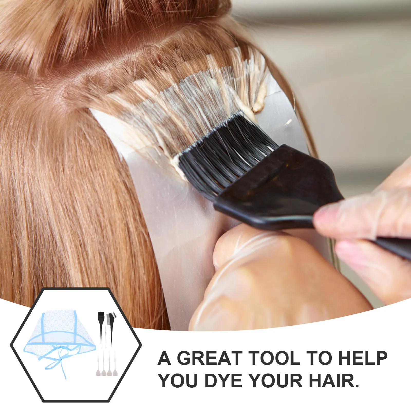 12 Pcs Hair Coloring Kit Dye Supplies Remover Cap Highlighting for Highlights Colouring Caps