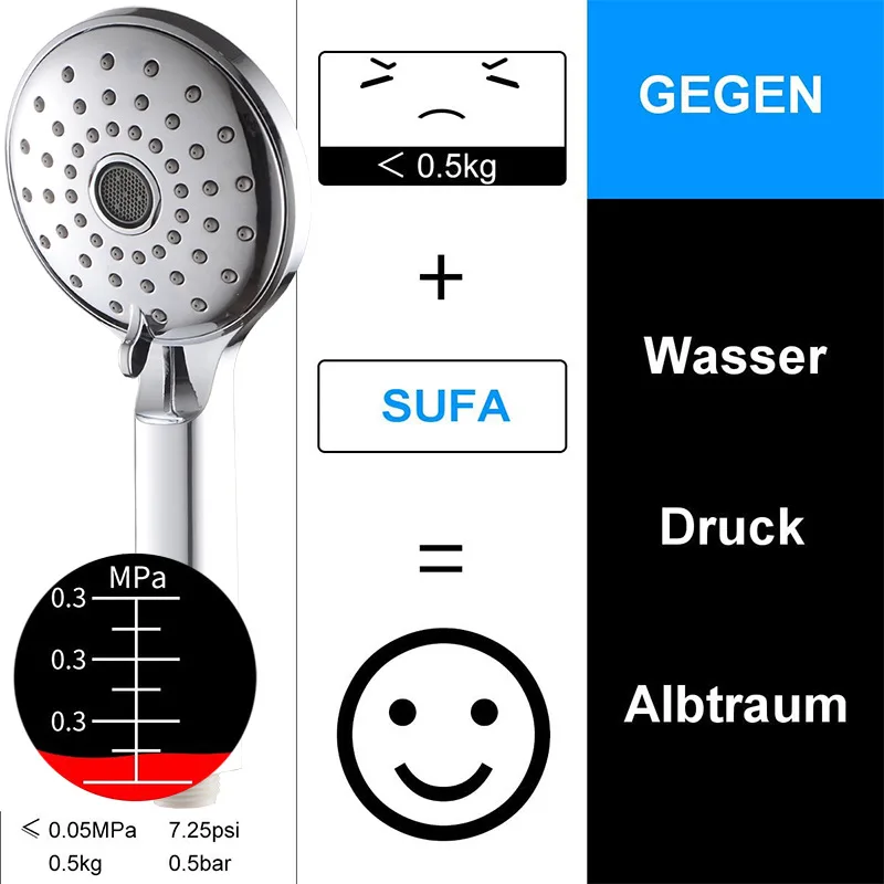 핸드헬드 절수 샤워기 이미지