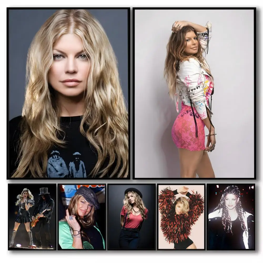 F-Fergie SINGER Poster Sticky Wall Art Printing Waterproof H