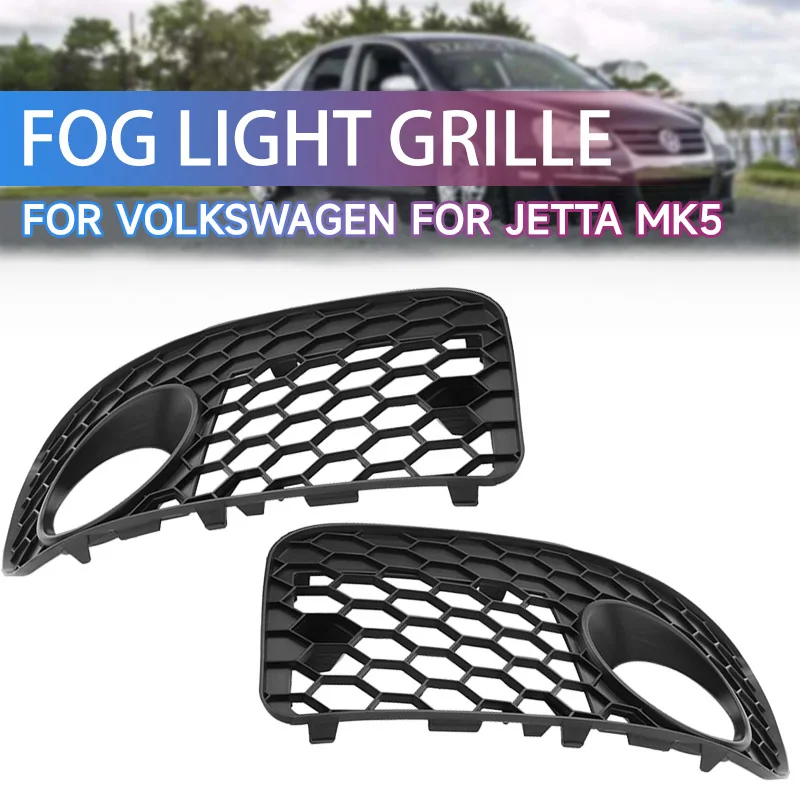 

Fog Light Grilles Open Vent For Volkswagen VW For Jetta MK5 GTI GLI 2006-2009 Grille Honeycomb Hex Mesh Car Accesorios