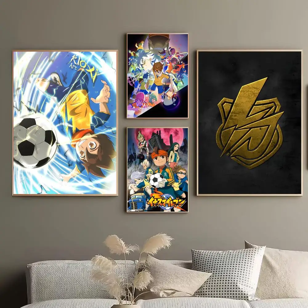 Inazuma Eleven Poster Durable HD PVC Wall Art - Waterproof Peel & Stick Easy Clean For Home Bar