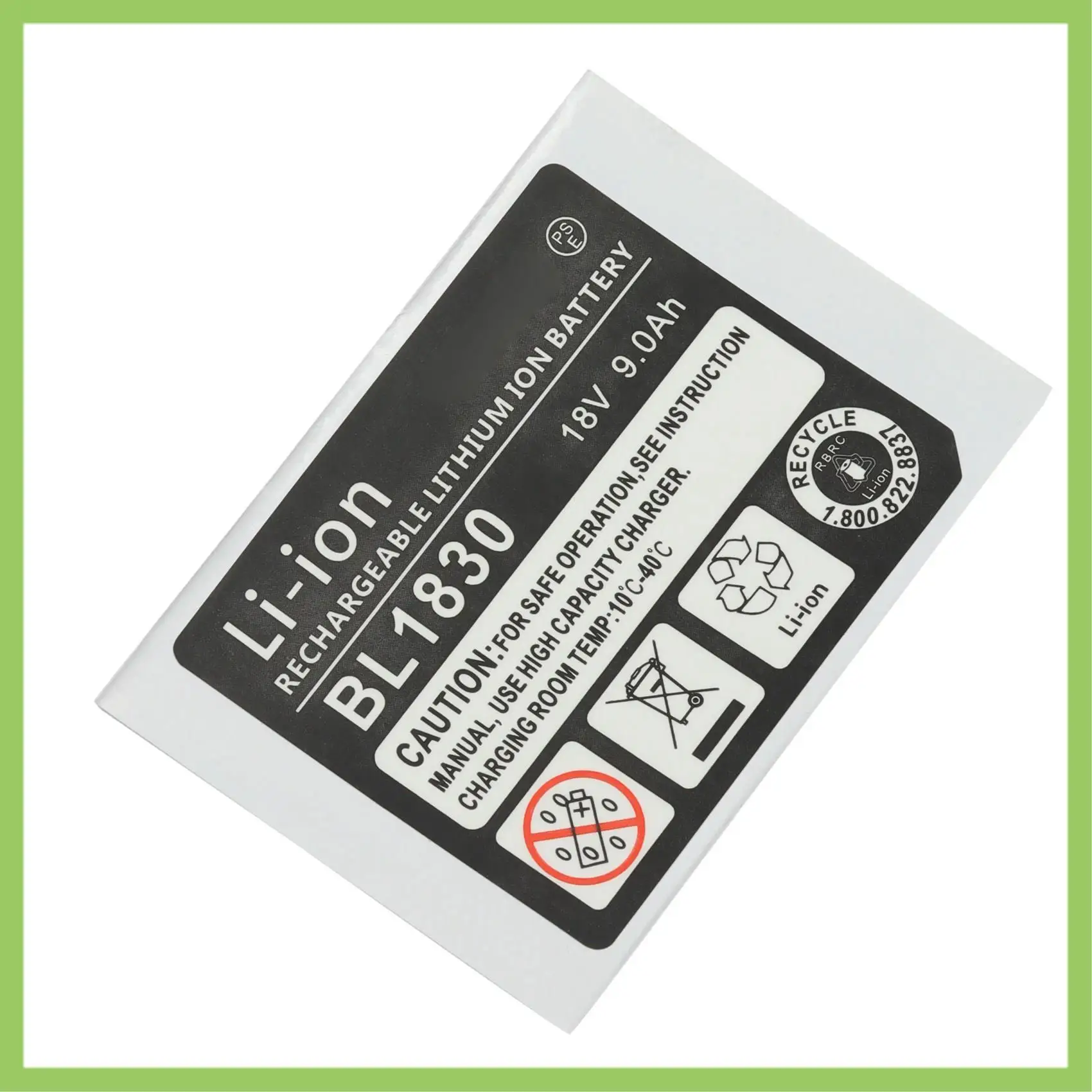 

10 Sets Of BL1830 Label Lithium Battery 18V Sticker Label Suitable For 18V Battery Logo