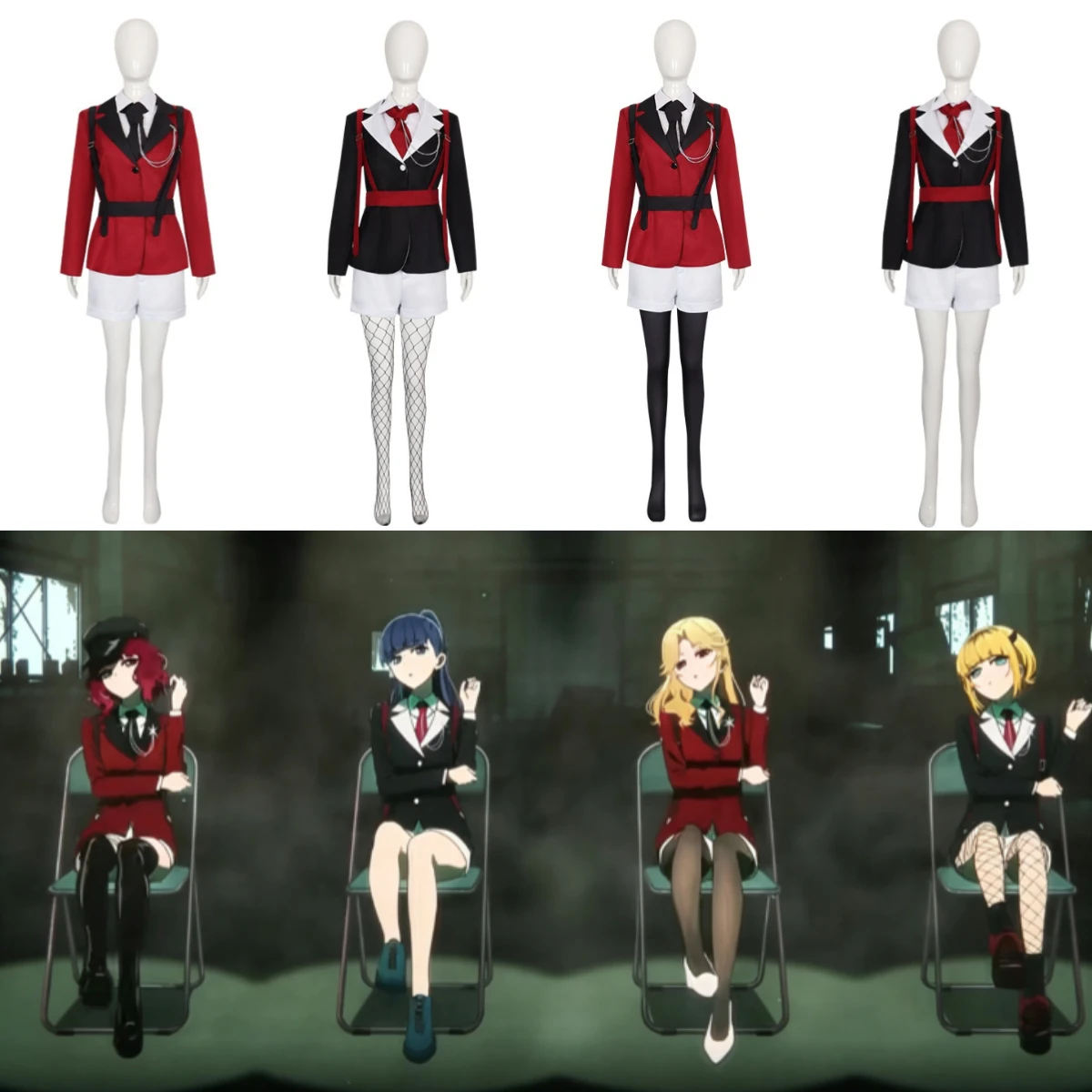 Disfraz de cosplay de Oshi No Ko Temporada 3, OP Arima Kana, Memcho Ruby, Hoshino Akane, Kurokawa, peluca y conjunto para mujer, ideal para Halloween y Comic Con.